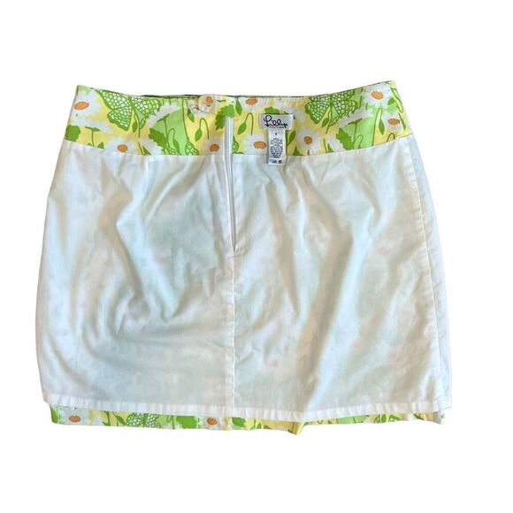 Lilly Pulitzer Vintage Socialite Butterfly Mini Skirt sz 8 Feminine Daisy Floral - Picture 8 of 10